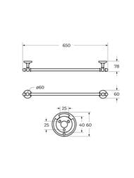  ART&MAX Antic Crystal 65  :  AM-E-2624SJ-Br