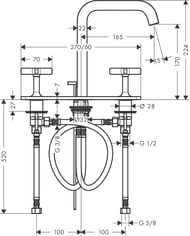  Axor Citterio E 36116000  ,  165, 3 , ,