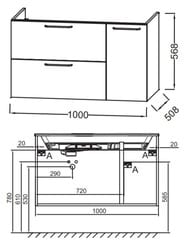    Jacob Delafon Odeon Rive Gauche 100, /  EB2544-R5-N18