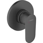 Смеситель для душа Hansgrohe Vernis Blend 71649670 встраиваемый, внешняя часть, черный матовый | Афоня.рф, цена 5 250 руб.