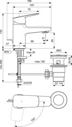    Ideal Standard Ceraplan BD203AA , /, Blue Start, 