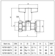   Oventrop Optibal P 1 1/4"1 1/2" DN-32   ,  1078173