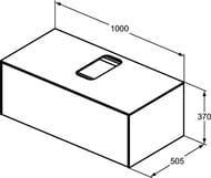    Ideal Standard CONCA (1000x505x370) 1 ,  ,    T3930Y6