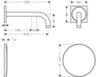  Axor Uno 38120000    ,  225 , 