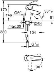  Grohe EuroSmart 23372002  , , 