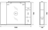   BelBagno MARINO 1000150750  LED,  MARINO-SPC-1000/750-2A-BL-P