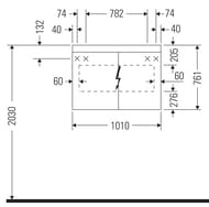 - Duravit Light and mirror 1010760148     LM7842000000