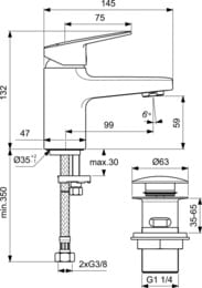    Ideal Standard Ceraplan BD206AA , / click-clack, 