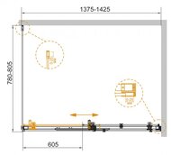   CEZARES STYLUS-SOFT (1375-1425x780-805x1950) AH-1-140/80-C-Cr  /