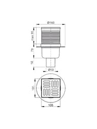   Alcaplast APV32 (105x105/50)  ,  Smart,  .