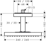   Axor ShowerSolutions 10929 (240240) , 1jet,  , 