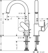    Hansgrohe Vernis Blend 71554000 , . 200, /, 