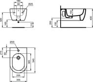   Ideal Standard BLEND 355x540x250    T375001