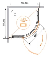   CEZARES BERGAMO (880-900880-900x2000) W-R-1-90-ARCO-C-Cr-L-IV