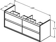   Ideal Standard CONNECT AIR 1300517440 4 ,      E0824VY