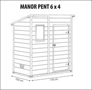  KETER MANOR PENT 6X4 (185,5x111x200,5), -