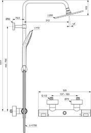 Ideal Standard CERATHERM T100   A7240AA    , . 