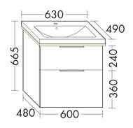    Burgbad Eqio 630490665 , 2 , LED,  SEZA063F2009C001