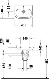  DURAVIT D-CODE 450340145   ,  07054500002