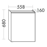   Burgbad Iveo 558680160 LED, ,  ,  SPHU055R