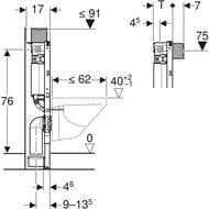 GEBERIT Duofix Omega    ,/. .( 82) 111.003.00.1