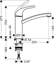    Hansgrohe Focus M41 ,   155, :  31780000