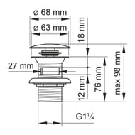   WasserKRAFT A073 Push-up  , , : 