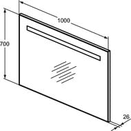  Ideal Standard MIRROR&LIGHT (1000700)  ,  T3343BH