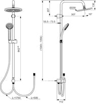 Ideal Standard IDEALRAIN ECO   A6943AA  3 ,  