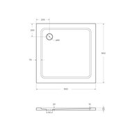    CEZARES (90090035)  TRAY-M-A-90-35-W