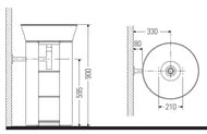    Duravit White Tulip WT423908585 410750410 ,  ,  