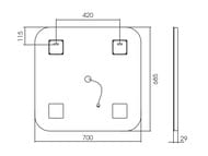  Silver Mirrors Stiv - Lite (700685) LED-, ,  LED-00002575