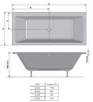   RAVAK FORMY 01 SLIM 170x75    