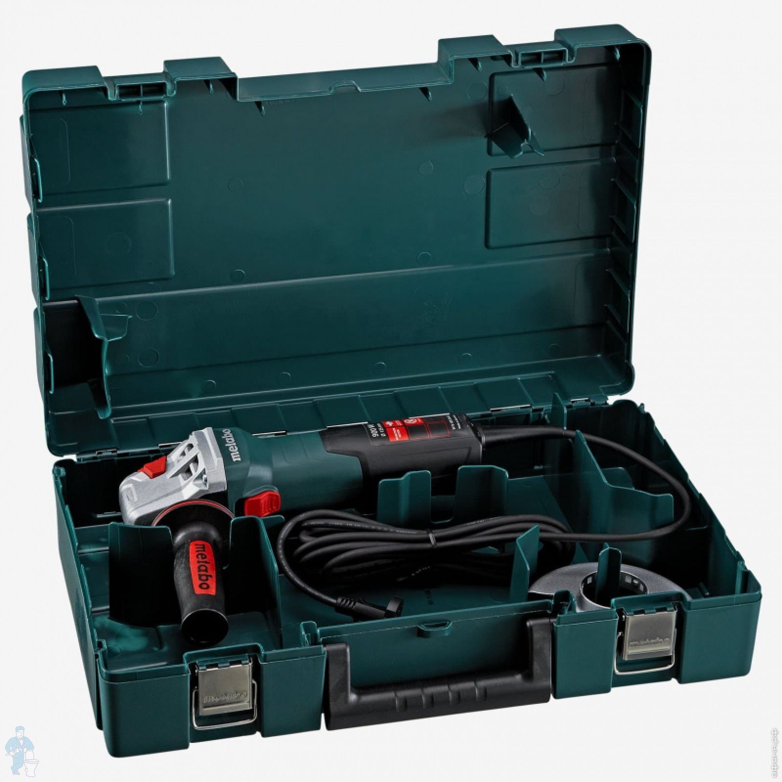 Шлифмашина METABO WEV 11-125 Quick угловая, электрическая, 1.1кВт, 125мм  2800-10500об/мин, M14, кейс | Афоня.рф