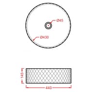  ArtCeram Rombo (440440145)  , ,  , celeste lOSL009 65 00