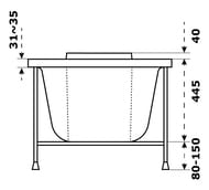   Jacob Delafon Sofa 15070 ( ) E6D300RU-00