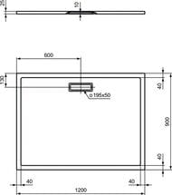 Ideal Standard   ULTRAFLAT 1200x900x25  ,   T4483V3