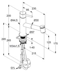  KLUDI STEEL  , ,   (.) 44851F860