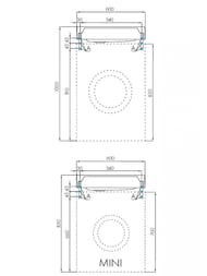  Aquaton  60 1A72103KRW210 600x500x138      , 