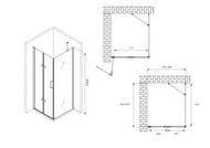   ABBER Zart AG08100P-S81 (1000x800x1950)  ,  6 /