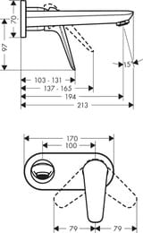  Hansgrohe Novus 71127000   ,  194 , 