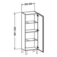  Duravit L-Cube 250-500901-1320200-363 , 3 ,  , . . LC1190R1818