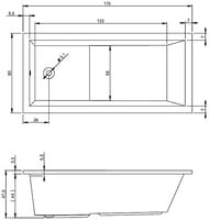   RIHO LUSSO PLUS 170x80  , 