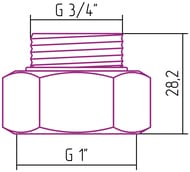       G1"G3/4"/2 , 02100-1034