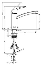  Hansgrohe Focus M41  ,  ,  -   31804000