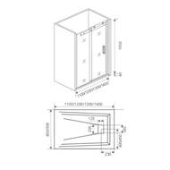   GOOD DOOR BAS GALAXY WTW-120-C-B (120195) , / 