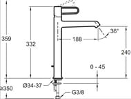  Jacob Delafon Odeon Rive Gauche E21031-BL-BL  , ,  /, 