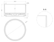  SALINI Armonia Round 02 450250450 , S-Sense, RAL  130412GRH