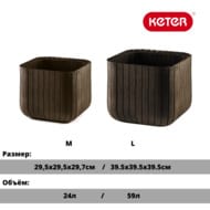  KETER CUBE PLANTER M (29,5x29,5x29,7), 