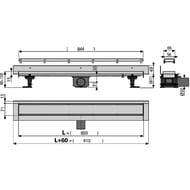   Alcaplast Fit and Go APZ23-DOUBLE9-850  L=850, ,  